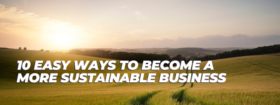 10 EASY WAYS TO BECOME A MORE SUSTAINABLE BUSINESS